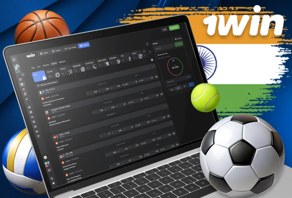 Sport betting on casino 1Win India
